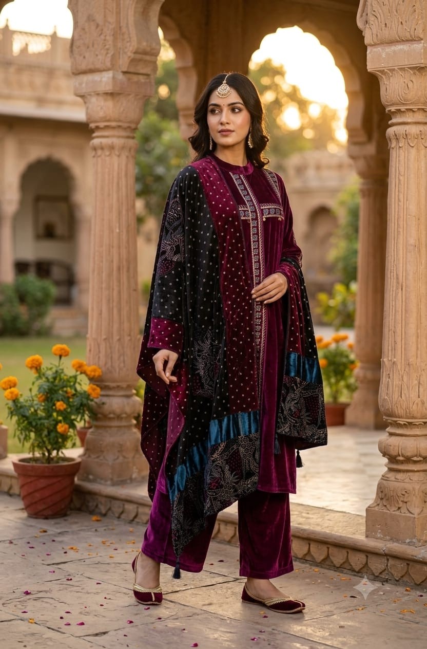 WINE SHAWL SET